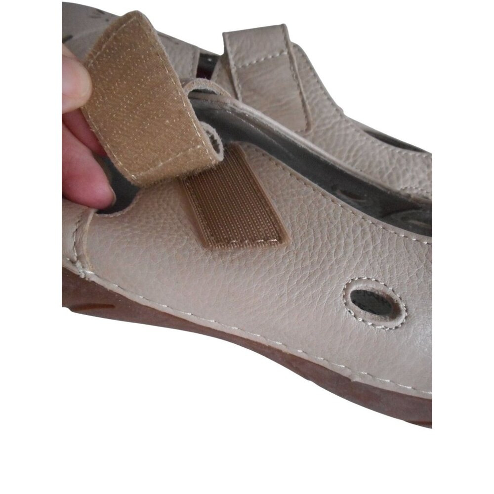 EUC Propet Ortholite Mary Jane Walking Shoes Oyster Grey Leather Upper Sz 10 - Picture 3 of 8
